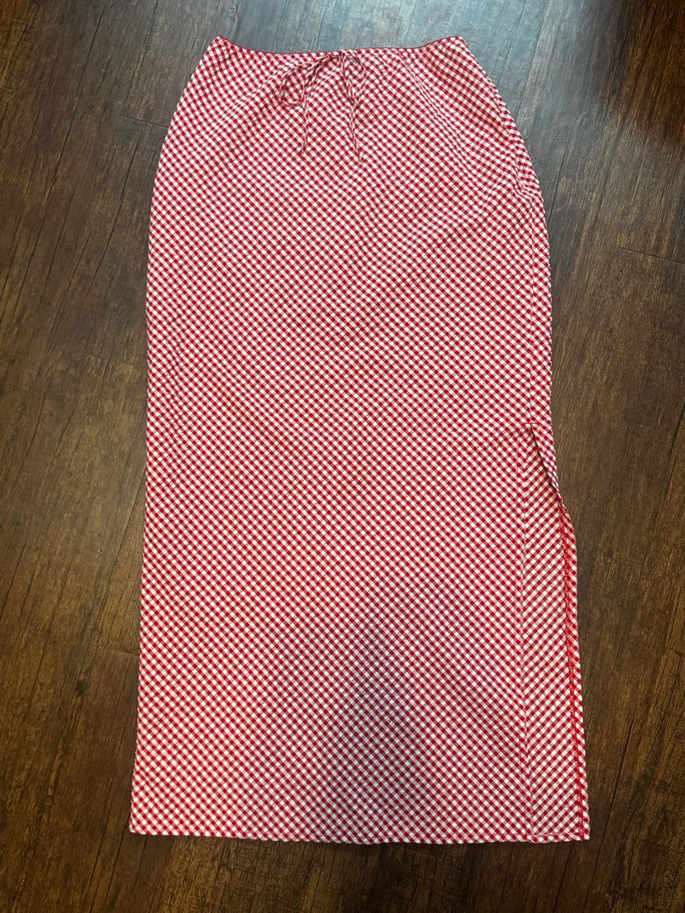 wild fable Red Gingham Maxi Skirt